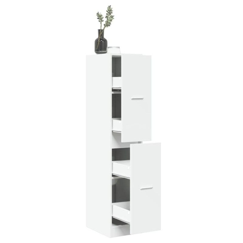 vidaXL Armadietto da Farmacia Bianco 30x41x144,5 cm in Truciolato vidaXL Armadietto da Farmacia Bianco 30x41x144,5 cm in Truciolato