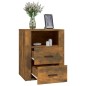 vidaXL Comodino Rovere Fumo 50x36x60 cm Legno Multistrato vidaXL Comodino Rovere Fumo 50x36x60 cm Legno Multistrato