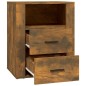 vidaXL Comodino Rovere Fumo 50x36x60 cm Legno Multistrato vidaXL Comodino Rovere Fumo 50x36x60 cm Legno Multistrato