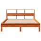 vidaXL Letto Libreria senza Materasso Marrone Cera 120x200 cm in Pino vidaXL Letto Libreria senza Materasso Marrone Cera 120x200 cm in Pino
