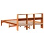 vidaXL Letto Libreria senza Materasso Marrone Cera 120x200 cm in Pino vidaXL Letto Libreria senza Materasso Marrone Cera 120x200 cm in Pino