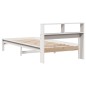 vidaXL Letto Libreria senza Materasso Bianca 90x200 cm Legno di Pino vidaXL Letto Libreria senza Materasso Bianca 90x200 cm Legno di Pino
