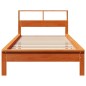 vidaXL Letto Libreria senza Materasso Marrone Cera 75x190 cm in Pino
