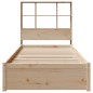 vidaXL Giroletto con Libreria senza Materasso 75x190 cm in Legno Pino vidaXL Giroletto con Libreria senza Materasso 75x190 cm in Legno Pino