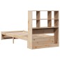 vidaXL Giroletto con Libreria senza Materasso 75x190 cm in Legno Pino vidaXL Giroletto con Libreria senza Materasso 75x190 cm in Legno Pino