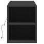 vidaXL Mobile TV a Parete con Luci LED Nero 135x31x39,5 cm vidaXL Mobile TV a Parete con Luci LED Nero 135x31x39,5 cm