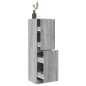 vidaXL Armadietto da Farmacia Grigio Sonoma 40x41x144,5 cm Truciolato vidaXL Armadietto da Farmacia Grigio Sonoma 40x41x144,5 cm Truciolato