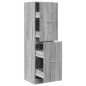 vidaXL Armadietto da Farmacia Grigio Sonoma 40x41x144,5 cm Truciolato vidaXL Armadietto da Farmacia Grigio Sonoma 40x41x144,5 cm Truciolato
