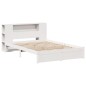 vidaXL Letto Libreria senza Materasso Bianco 135x190 cm Legno di Pino vidaXL Letto Libreria senza Materasso Bianco 135x190 cm Legno di Pino