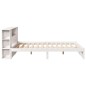 vidaXL Letto Libreria senza Materasso Bianco 135x190 cm Legno di Pino vidaXL Letto Libreria senza Materasso Bianco 135x190 cm Legno di Pino