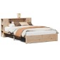 vidaXL Letto Libreria senza Materasso 160x200 cm in Legno di Pino vidaXL Letto Libreria senza Materasso 160x200 cm in Legno di Pino