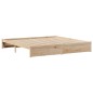 vidaXL Letto Libreria senza Materasso 160x200 cm in Legno di Pino vidaXL Letto Libreria senza Materasso 160x200 cm in Legno di Pino
