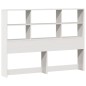 vidaXL Letto Libreria senza Materasso Bianco 150x200 cm Legno di Pino