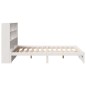vidaXL Letto Libreria senza Materasso Bianco 140x200 cm Legno di Pino vidaXL Letto Libreria senza Materasso Bianco 140x200 cm Legno di Pino