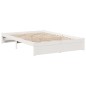 vidaXL Letto Libreria senza Materasso Bianco 140x200 cm Legno di Pino vidaXL Letto Libreria senza Materasso Bianco 140x200 cm Legno di Pino