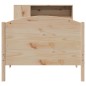 vidaXL Letto Libreria senza Materasso 100x200 cm in Legno di Pino
