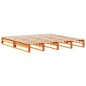 vidaXL Letto Libreria senza Materasso Marrone Cera 200x200 cm Legno vidaXL Letto Libreria senza Materasso Marrone Cera 200x200 cm Legno