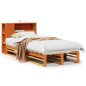 vidaXL Letto Libreria senza Materasso Marrone Cera 75x190 cm Legno vidaXL Letto Libreria senza Materasso Marrone Cera 75x190 cm Legno