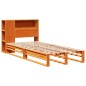 vidaXL Letto Libreria senza Materasso Marrone Cera 75x190 cm Legno vidaXL Letto Libreria senza Materasso Marrone Cera 75x190 cm Legno