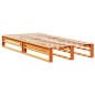 vidaXL Letto Libreria senza Materasso Marrone Cera 75x190 cm Legno vidaXL Letto Libreria senza Materasso Marrone Cera 75x190 cm Legno