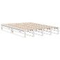 vidaXL Letto Libreria senza Materasso Bianco 150x200 cm Legno Massello vidaXL Letto Libreria senza Materasso Bianco 150x200 cm Legno Massello