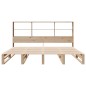 vidaXL Letto Libreria senza Materasso 200x200 cm in Legno Massello vidaXL Letto Libreria senza Materasso 200x200 cm in Legno Massello