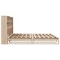 vidaXL Letto Libreria senza Materasso 200x200 cm in Legno Massello vidaXL Letto Libreria senza Materasso 200x200 cm in Legno Massello