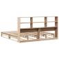 vidaXL Letto Libreria senza Materasso 200x200 cm in Legno Massello vidaXL Letto Libreria senza Materasso 200x200 cm in Legno Massello