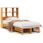vidaXL Letto Libreria senza Materasso Marrone Cera 90x200 cm Legno vidaXL Letto Libreria senza Materasso Marrone Cera 90x200 cm Legno