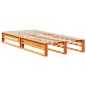 vidaXL Letto Libreria senza Materasso Marrone Cera 90x200 cm Legno vidaXL Letto Libreria senza Materasso Marrone Cera 90x200 cm Legno