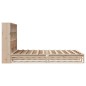 vidaXL Letto Libreria senza Materasso 160x200 cm in Legno Massello vidaXL Letto Libreria senza Materasso 160x200 cm in Legno Massello