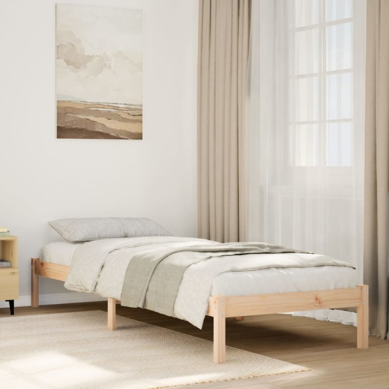 vidaXL Letto Extra Lungo senza Materasso 180x200 cm in Legno di Pino vidaXL Letto Extra Lungo senza Materasso 180x200 cm in Legno di Pino