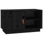Mobile Porta TV Nero 70x34x40 cm in Legno Massello di Pino Mobile Porta TV Nero 70x34x40 cm in Legno Massello di Pino