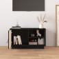Mobile Porta TV Nero 70x34x40 cm in Legno Massello di Pino Mobile Porta TV Nero 70x34x40 cm in Legno Massello di Pino
