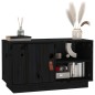 Mobile Porta TV Nero 70x34x40 cm in Legno Massello di Pino Mobile Porta TV Nero 70x34x40 cm in Legno Massello di Pino
