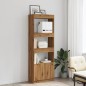 vidaXL Credenza Rovere Artigianale 63x33x180 cm in Legno Multistrato vidaXL Credenza Rovere Artigianale 63x33x180 cm in Legno Multistrato