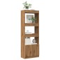 vidaXL Credenza Rovere Artigianale 63x33x180 cm in Legno Multistrato vidaXL Credenza Rovere Artigianale 63x33x180 cm in Legno Multistrato