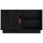 Mobile Porta TV Nero 70x34x40 cm in Legno Massello di Pino Mobile Porta TV Nero 70x34x40 cm in Legno Massello di Pino