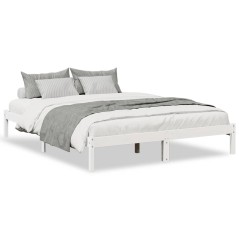 vidaXL Letto Extra Lungo senza Materasso 160x220 cm in Legno di Pino