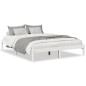 vidaXL Letto Extra Lungo senza Materasso 160x220 cm in Legno di Pino vidaXL Letto Extra Lungo senza Materasso 160x220 cm in Legno di Pino