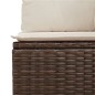 vidaXL Set Divani da Giardino 9pz con Cuscini Marrone in Polyrattan