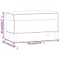 Panca Marrone 70x35x41 cm in Velluto Panca Marrone 70x35x41 cm in Velluto