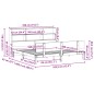 vidaXL Letto Libreria senza Materasso 180x200 cm in Legno di Pino