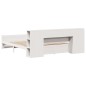 vidaXL Letto Libreria senza Materasso Bianco 200x200 cm Legno di Pino vidaXL Letto Libreria senza Materasso Bianco 200x200 cm Legno di Pino