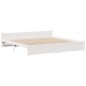vidaXL Letto Libreria senza Materasso Bianco 200x200 cm Legno di Pino vidaXL Letto Libreria senza Materasso Bianco 200x200 cm Legno di Pino