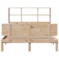 vidaXL Letto Libreria senza Materasso 140x190 cm in Legno di Pino vidaXL Letto Libreria senza Materasso 140x190 cm in Legno di Pino