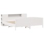 vidaXL Letto Libreria senza Materasso Bianco 200x200 cm Legno di Pino vidaXL Letto Libreria senza Materasso Bianco 200x200 cm Legno di Pino