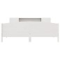 vidaXL Letto Libreria senza Materasso Bianco 200x200 cm Legno di Pino vidaXL Letto Libreria senza Materasso Bianco 200x200 cm Legno di Pino