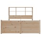 vidaXL Letto Libreria senza Materasso 140x200 cm in Legno di Pino vidaXL Letto Libreria senza Materasso 140x200 cm in Legno di Pino