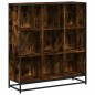 vidaXL Libreria Rovere Fumo 97,5x33x107,5 cm Legno Multistrato&Metallo